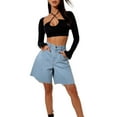 thumbnail image 2 of Coduop Womens Cutout Long Sleeve Halter Top V Neck Backless Slim Fit Crop Shirt, 2 of 9