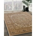 thumbnail image 3 of Ahgly Company Machine Washable Indoor Rectangle Industrial Modern Light Brown Area Rugs, 8' x 12', 3 of 7