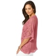 thumbnail image 3 of Jessica London Women's Plus Size Crochet Cardigan, 3 of 6