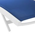 thumbnail image 6 of Modway Glimpse Outdoor Patio Mesh Chaise Lounge Set of 4 in White Navy, 6 of 8