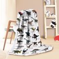 thumbnail image 2 of Dinosaur Blanket for Father's Day 60x50 Inch - Jurassic Dino Dad Birthday Gift Boys, Jurrassic Dinosaur Fans Gifts Soft Flannel Sofa Bed Throw Blanket, 2 of 5