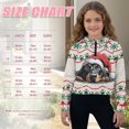 thumbnail image 7 of Xixirimido Christmas Theme Dachshnud Dog Pattern Kids Hoodies for Girls Half Zip Hoodie Sweatshirt 3D Graphic Long Sleeve Pullover Crop Tops with Pocket for Fall Winter Size 13-14, 7 of 7