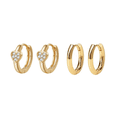 thumbnail image 2 of 6 Aretes Mujer Arracadas Moda Color Dorado, 2 of 4