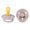Dusky Lilac, variant on BIBS Pacifiers | Natural Rubber Baby Pacifier | Set of 2 BPA-Free Soothers | Made in Denmark | Size 0-6 Months