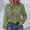 Green, variant on Short Sleeve Polyester Shirts For Women Loose Casual Linen Top For Women, Long Sleeve With Pocket And Detail Compression Shirts For Women Plus Size