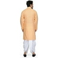 thumbnail image 4 of Mens Desginer Wear Bollywood South Indian Style Cotton Dhoti Kurta Set, 4 of 4