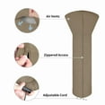 thumbnail image 4 of Funda para calefactor de patio, fácil de usar, impermeable, 226 x 84 x 48 cm, color camel, 4 of 7