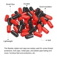 thumbnail image 4 of Unique Bargains 50pcs Rubber End Caps Cover Assortment 6mm Screw Thread Protector for Screw Bolt Black Red, 4 of 5
