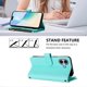 thumbnail image 4 of For iPhone 16 Plus Leather Case 9 Card Slots Zipper Wallet Stand Phone Cover with Wrist Strap, 4 of 5