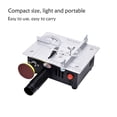 thumbnail image 2 of Mini sierra de mesa, 7 engranajes, torno eléctrico pequeño para carpintería doméstica con manguera de vacío, máquina cortadora de alta Herramientas eléctricas Type1 Enchufe de la UE de lujo Scienceny TO011855-08B, 2 of 6