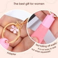thumbnail image 4 of Drrntien Pack Of 4 Glossy Lip Balm Keychains With Alloy Universal Fit For Quick Installation Durability Silicone Holder, 4 of 13