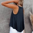thumbnail image 6 of Yigetop Women's Tees and Tanks Womens Tank Tops 2026 Spring Summer Vacation Outfits Basic Tee Loose Fit Summer Tops for Women Blue L, 6 of 7