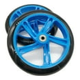 thumbnail image 2 of 4 Pcs Roue de Scooter 200 mm Matériau PU Épaisseur de Roue 30 mm Roulement ABEC-7 Accessoires de Scooter, Bleu & Rouge, 2 of 3