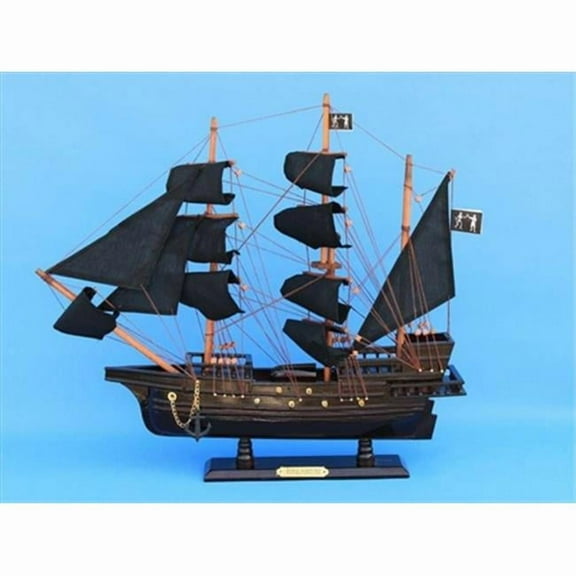 Handcrafted Model Ships ROYAL FORTUNE 20 Black Barts Royal Fortune 20 in. Decorative Model Pirate Ships
