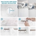 thumbnail image 4 of No Hook Shower Curtain, Country Star Blue Shower Curtains for Bathroom with See Through Top Window, Farmhouse Vintage Branches Wooden Waterproof & Washable Bath Curtain Long 72"x78", 4 of 9
