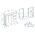 thumbnail image 6 of Tilt Out Trash Can Cabinet, Kitchen Cabinet Island with Trash Can Storage and Organizer Rack, Pull Out Recycling Cabinet Hidden Trash Can Holder Cabinets for Kitchen Living Room, 6 of 6