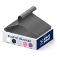 thumbnail image 1 of Ganchos de Plastico Premium SereneLife, Antideslizantes, Ahorradores de Espacio, Duraderos y Resistentes, para Camisas, Suéteres, Sudaderas, Abrigos, Pantalones y Vestidos, Gris, Pack 50, 1 of 7