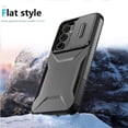 thumbnail image 4 of Rugged Case for Samsung Galaxy A35 5G with Slide Camera Cover & Drop Protection Black, 4 of 5
