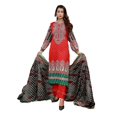 thumbnail image 1 of Pakistani Lawn Salwar Kameez Indian Dresses for Women Ready to Wear Printed(2X-Large, Scarlet), 1 of 1