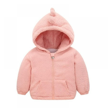 

SYNPOS Toddler Girls Boys Fleece Hoody Jacket Zip Up Teddy Coat Warm Winter Outwear