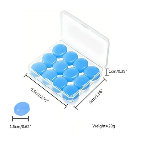 

Huayishang Clearance Gel Earplugs Set Green Round 12 Pieces Office Cabinet Clearance Sale 1*Gel Earplug Set Green