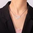thumbnail image 5 of RSAMD Infinite Symbol Heart Love Pendant Necklace Stainless Steel Endless Love Jewelry-Steel, 5 of 6