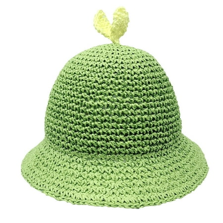 

Relanfenk Baby Hats Summer Cartoon Kids Boy Girl Breathable Straw Bucket Fisherman Cap Hat