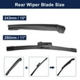 thumbnail image 2 of Unique Bargains Rear Windshield Wiper Blade Arm Set Replacement for Ford Ecosport 2017 2018 2019 2020 2021, 2 of 6