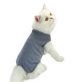 thumbnail image 5 of High Elasticity Easy To Put On And Take Off Bright Colors Sweat-Absorbent And Breathable Soft And Comfortable Cat Recovery Suit Skin-Friendly And Comfortable Gray S, 5 of 7