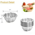 thumbnail image 3 of 6pcs Egg Tart Molds Aluminum Alloy Pudding Jelly Molds Reusable Non-stick Cake Tartlets Cupcake Flower Shape Mould Baking Tools (6pcs), 3 of 7
