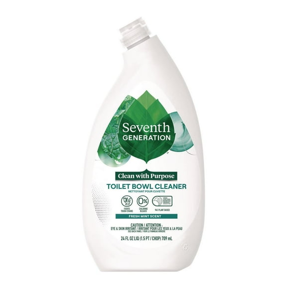 Toilet Bowl Cleaner, Fresh Mint Scent, 24 oz Bottle, 4/Carton