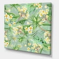 thumbnail image 3 of Designart ' Yellow Flowers and Tropical Foliage XIV ' Modern Canvas Wall Art Print, 3 of 4