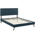thumbnail image 2 of Josie Full Fabric Platform Bed with Round Splayed Legs, 2 of 5