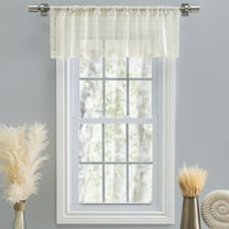 Ricardo Stripe Lace Rod Pocket Valance