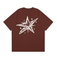 thumbnail image 3 of NAMTYQX Hawaiian Shirt for Men Lightweight Breathable Baggy Short Sleeved Boho Soft Plus Size Graphic Crewneck Casual Mens T-Shirts Graphic Tees Wine Size 3XL, 3 of 5