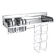 thumbnail image 1 of Qukaim Estante de almacenamiento de acero inoxidable 304 de acero inoxidable montado en la pared de cocina multifuncional estante de almacenamiento con cesta colgante y tazas, 1 of 5