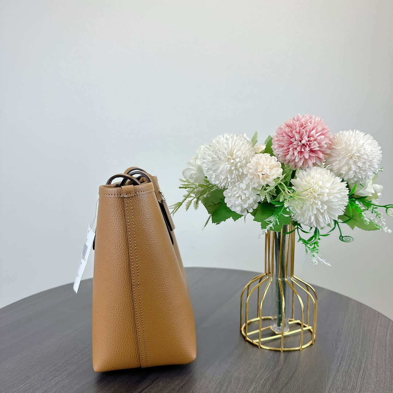 Coach CT859 Small City Tote Bag IN Light Saddle - Walmart.com
