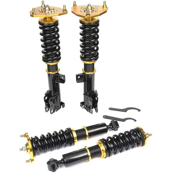 ECCPP Coilover Struts Spring Shocks Adjustable Height Coilovers Suspension Struts Coil Spring Shocks and Struts Full Set Kits ECCPP Fit for 2000-2005 for Mitsubishi Eclipse /1999-2003 for Mitsubishi G