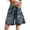 Dark Blue, variant on Women's Pants, Womens Casual Pants Wide Leg Cropped Denim with Distressed Hole Detail for Everydaywear and Spring Summer Dark Blue XXXL