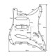thumbnail image 4 of Conjunto de panel de pastilla única de guitarra eléctrica LIUXGMXG Accesorio Plateado, 4 of 5