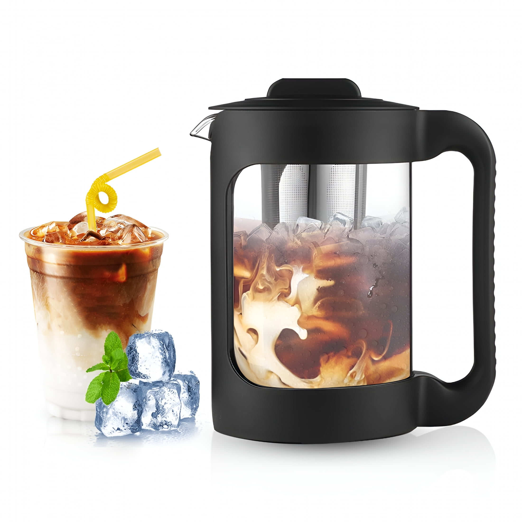 Machine à Thé Glacé Et Café Nostalgia 3 Quarts, Noire, Modèle NCIT3PLSBK