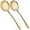 Gold, variant on Large Serving Spoons Set Stainless Steel 12 Inch Slotted Spoon and Serving Spoon Serving Utensils for Buffet Catering Dishwasher Safe(2-pieces, Gold)