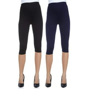 Womens Maternity Over The Belly Capri Crop Support Leggings
