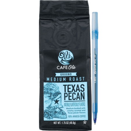 Texas Original Cafe Olé Texas Pecan Medium Roast Ground Coffee 1.75 oz