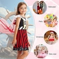 thumbnail image 6 of Benylion Girls Pirate Dress Toddler Buccaneer Costume Kids Dance Skirt Birthday Party Halloween Role Play Outfits for 11-12 Years, 6 of 6