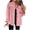 Pink, variant on Women's Oversized Jean Jackets Fashion Button Up Frayed Hem Casual Long Sleeve Denim Jean Jacket with Pockets