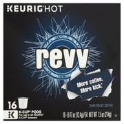 REVV Keurig Single-Serve K-cup Pods, Dark Roast Coffee, 16 count