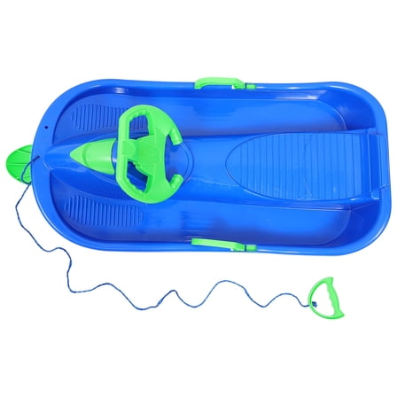 MERRYHAPY Outdoor Sled with Smart Steering and Safety Brake, 1 Piece Winter Snow Sled for Kids and Adults
