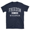 thumbnail image 1 of Freedom Wisconsin Classic Established Men's Cotton T-Shirt, 1 of 1