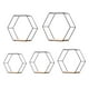 thumbnail image 4 of 5 estantes hexagonales de hierro para pared, soporte de metal, estante de almacenamiento para plantas pequeñas Negro, 4 of 9